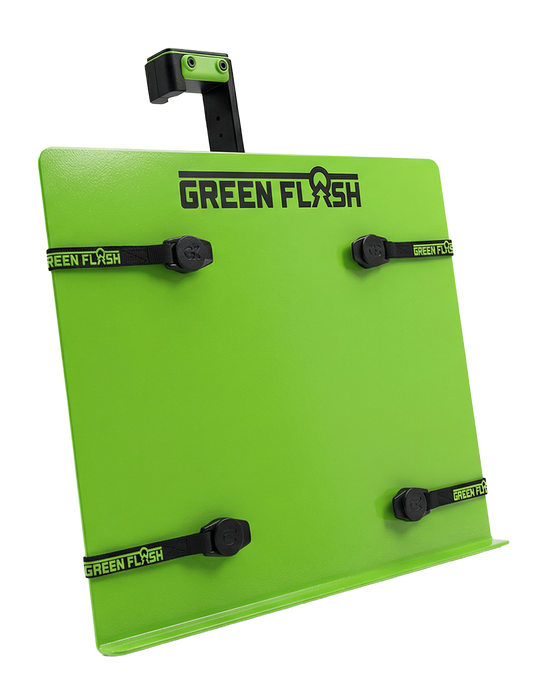 GREEN FLASH mobile jobsite desk, patented, first of kind.